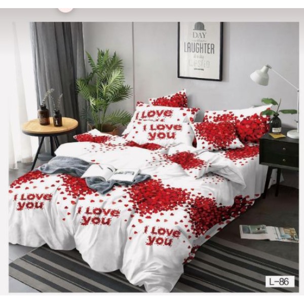 Lenjerie de pat FINET pentru 2 persoane, 6 piese , L86