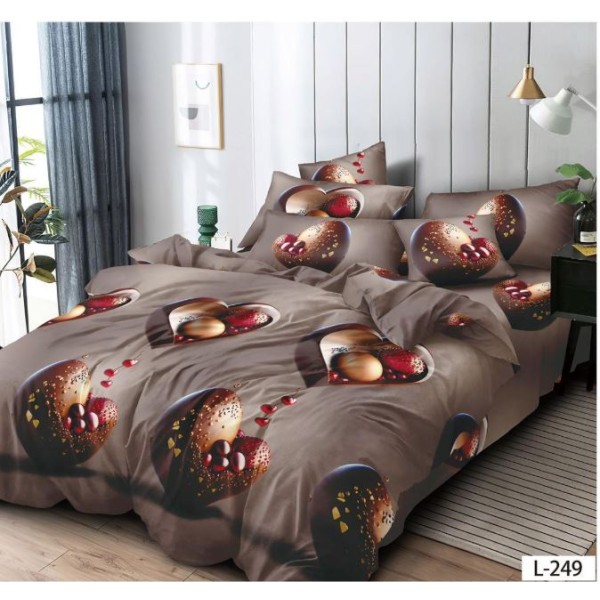 Lenjerie de pat FINET pentru 2 persoane, 6 piese , L249