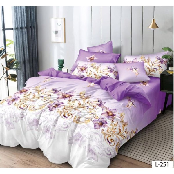 Lenjerie de pat FINET pentru 2 persoane, 6 piese , L251