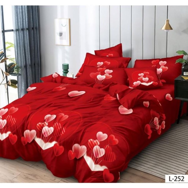 Lenjerie de pat FINET pentru 2 persoane, 6 piese , L252