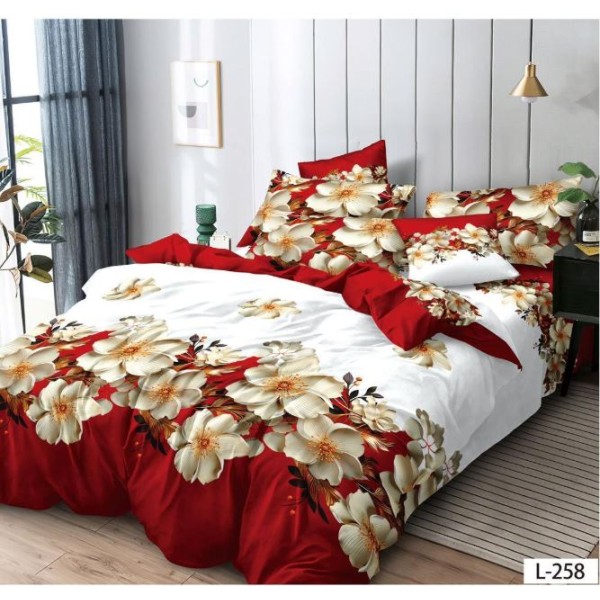 Lenjerie de pat FINET pentru 2 persoane, 6 piese , L258