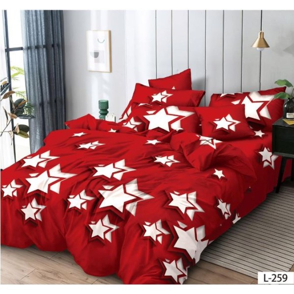 Lenjerie de pat FINET pentru 2 persoane, 6 piese , L259