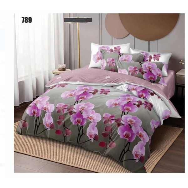 Lenjerie de pat dublu, Pucioasa, Finet, 6 piese, 2 persoane, 245x250cm LL-789 Lenjerie de pat dublu, Pucioasa, Finet, 6 piese, 2 persoane, 245x250cm LL-789