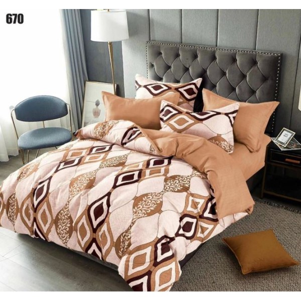 Lenjerie de pat dublu, Pucioasa, Finet, 6 piese, 2 persoane, 245x250cm LL-670 Lenjerie de pat dublu, Pucioasa, Finet, 6 piese, 2 persoane, 245x250cm LL-670