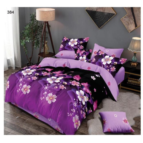 Lenjerie de pat dublu, Pucioasa, Finet, 6 piese, 2 persoane, 245x250cm LL-384 Lenjerie de pat dublu, Pucioasa, Finet, 6 piese, 2 persoane, 245x250cm LL-384