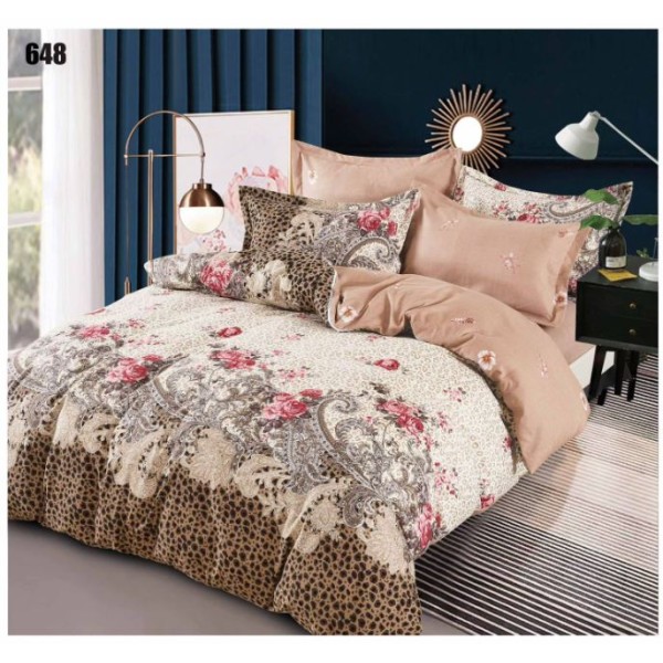 Lenjerie de pat dublu, Pucioasa, Finet, 6 piese, 2 persoane, 245x250cm LL-648 Lenjerie de pat dublu, Pucioasa, Finet, 6 piese, 2 persoane, 245x250cm LL-648