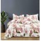 Lenjerie Bumbac Satinat, 4 Piese, 230 x 245 cm, Floricele, Alb/Roz, N-09 Lenjerie Bumbac Satinat, 4 Piese, 230 x 245 cm, Floricele, Alb/Roz, N-09
