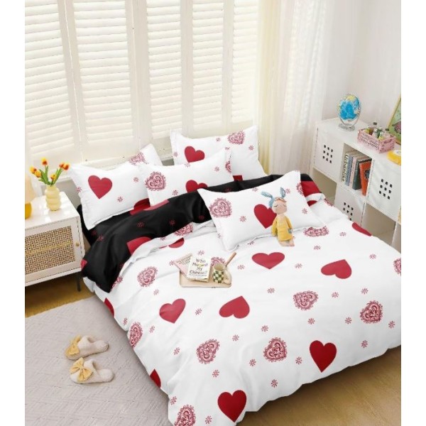 Lenjerie Bumbac Satinat, 4 Piese, 230 x 245 cm, N-01 Lenjerie Bumbac Satinat, 4 Piese, 230 x 245 cm, N-01