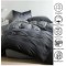 Lenjerie Bumbac Satinat, 4 Piese, 230 x 245 cm, Gri-Degrade, N-867 Lenjerie Bumbac Satinat, 4 Piese, 230 x 245 cm, Gri-Degrade, N-867