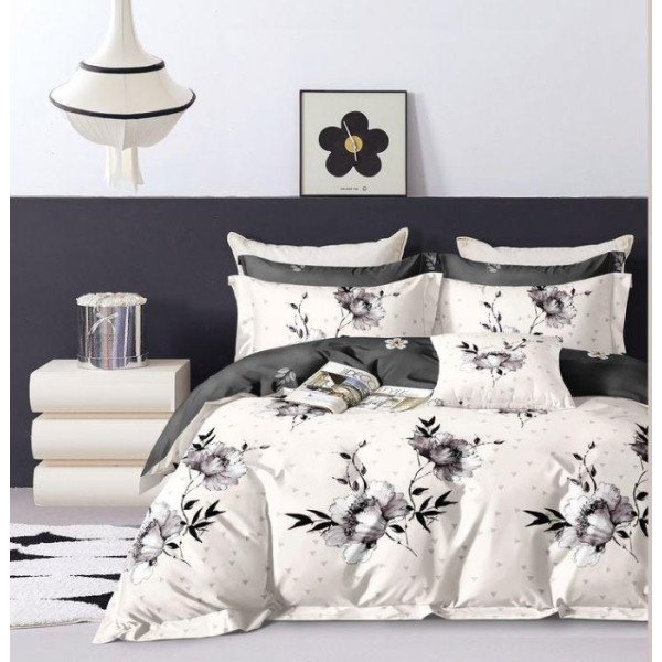 Lenjerie Bumbac Satinat, 4 Piese, 230 x 245 cm, M-786 Lenjerie Bumbac Satinat, 4 Piese, 230 x 245 cm, M-786