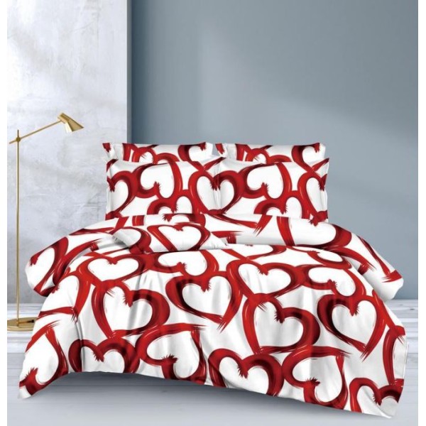 Lenjerie Bumbac Satinat, 4 Piese, 230 x 245 cm, M-813 Lenjerie Bumbac Satinat, 4 Piese, 230 x 245 cm, M-813
