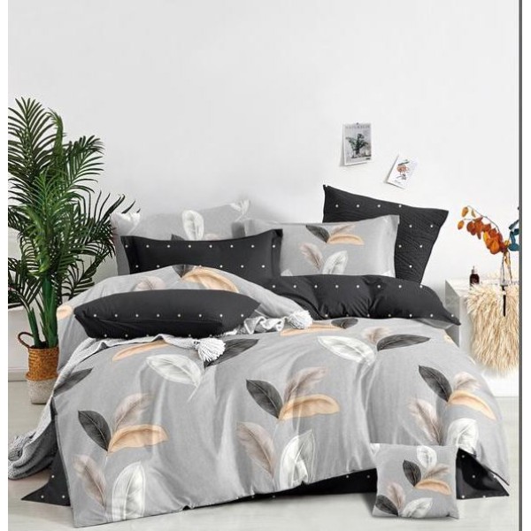 Lenjerie Bumbac Satinat, 4 Piese, 230 x 245 cm, M-460 Lenjerie Bumbac Satinat, 4 Piese, 230 x 245 cm, M-460