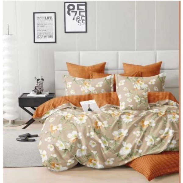 Lenjerie Bumbac Satinat, 4 Piese, 230 x 245 cm, M-832 Lenjerie Bumbac Satinat, 4 Piese, 230 x 245 cm, M-832
