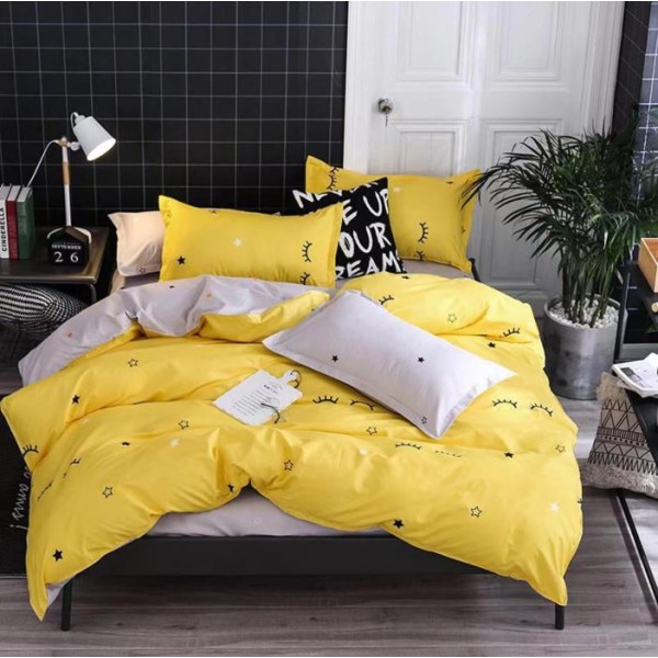 Lenjerie Bumbac Satinat, 4 Piese, 230 x 245 cm, M-2233 Lenjerie Bumbac Satinat, 4 Piese, 230 x 245 cm, M-2233