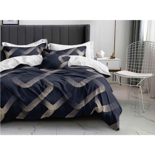 Lenjerie Bumbac Satinat, 4 Piese, 230 x 245 cm, M-2240 Lenjerie Bumbac Satinat, 4 Piese, 230 x 245 cm, M-2240