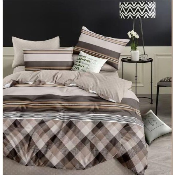Lenjerie Bumbac Satinat, 4 Piese, 230 x 245 cm, M-709 Lenjerie Bumbac Satinat, 4 Piese, 230 x 245 cm, M-709