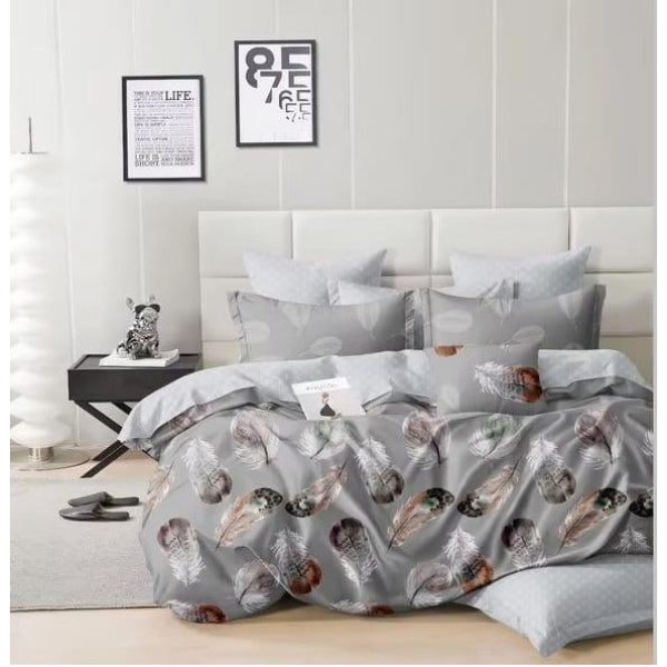 Lenjerie Bumbac Satinat, 4 Piese, 230 x 245 cm, M-619 Lenjerie Bumbac Satinat, 4 Piese, 230 x 245 cm, M-619