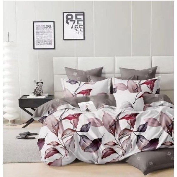 Lenjerie Bumbac Satinat, 4 Piese, 230 x 245 cm, M-601 Lenjerie Bumbac Satinat, 4 Piese, 230 x 245 cm, M-601