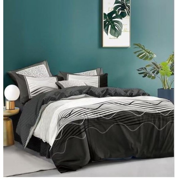 Lenjerie Bumbac Satinat, 4 Piese, 230 x 245 cm, M-534 Lenjerie Bumbac Satinat, 4 Piese, 230 x 245 cm, M-534
