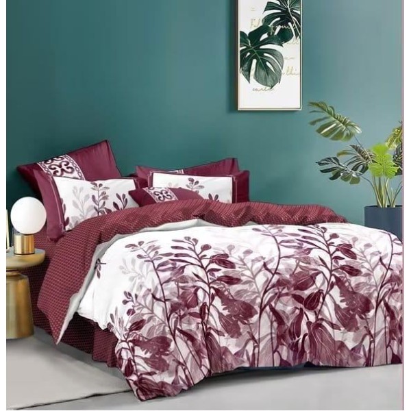 Lenjerie Bumbac Satinat, 4 Piese, 230 x 245 cm, M-537 Lenjerie Bumbac Satinat, 4 Piese, 230 x 245 cm, M-537