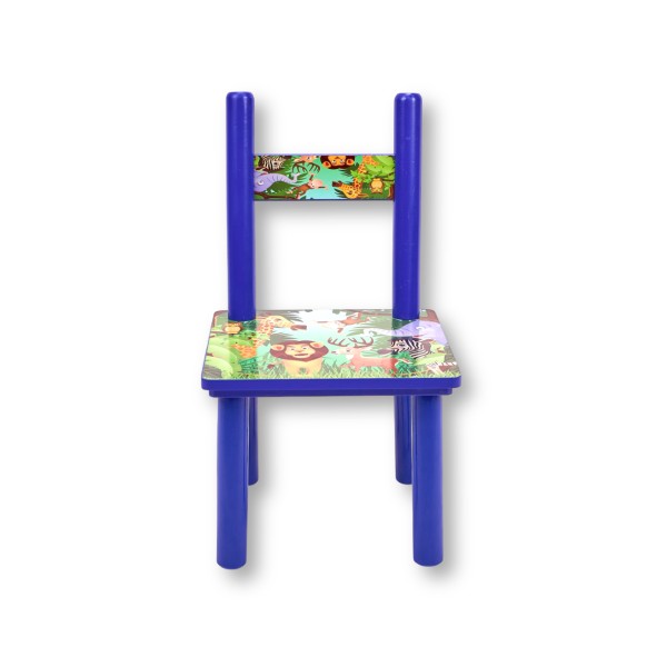 Set masuta cu doua scaune pentru copii, din MDF, Turcoaz, Animale Din Jungla ,59x39x40 cm, W-22 Set masuta cu doua scaune pentru copii, din MDF, Turcoaz, Animale Din Jungla ,59x39x40 cm, W-22