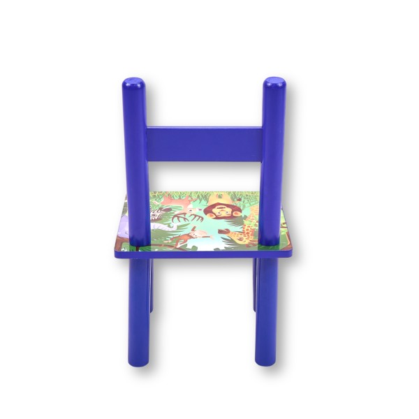 Set masuta cu doua scaune pentru copii, din MDF, Turcoaz, Animale Din Jungla ,59x39x40 cm, W-22 Set masuta cu doua scaune pentru copii, din MDF, Turcoaz, Animale Din Jungla ,59x39x40 cm, W-22