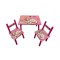 Set masuta cu doua scaune pentru copii, din MDF, Ciclam neon ,59x39x40 cm, W-15 Set masuta cu doua scaune pentru copii, din MDF, Ciclam neon ,59x39x40 cm, W-15