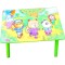 Set masuta cu doua scaune pentru copii, din MDF, VERDE ,59x39x40 cm, CD-39