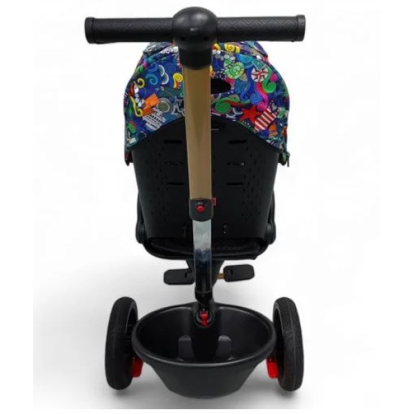 Tricicleta Copii Cu Pozitie De Somn Scaun Rotativ Sunete Si Lumini TRC-04, Color Plus