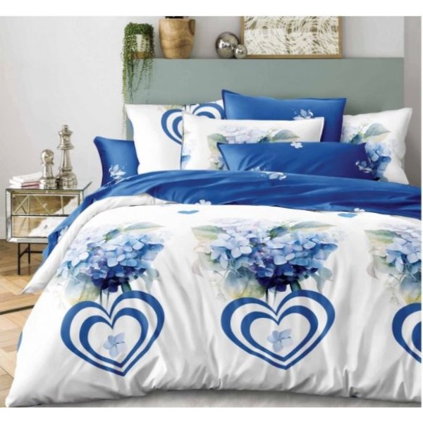 Lenjerie de pat Bumbac Finet 6 piese cu elastic LT-70