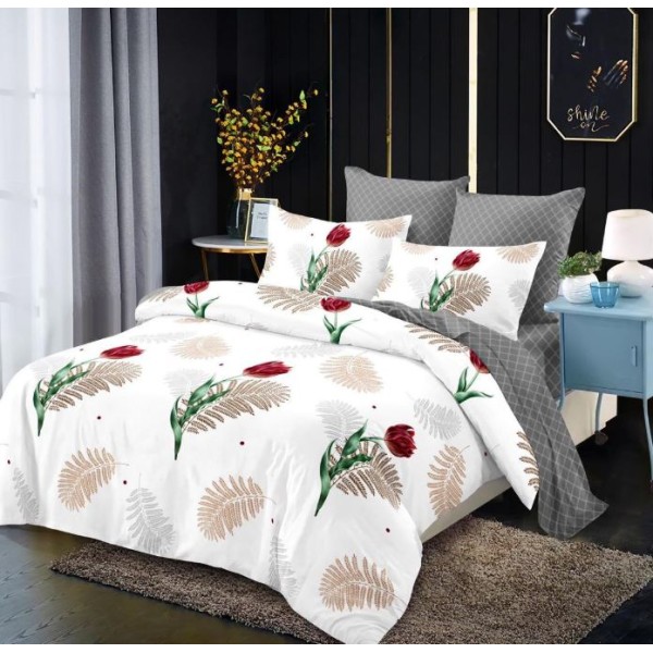 Lenjerie de pat FINET pentru 2 persoane, 6 piese, 230cm x 250cm, C-701