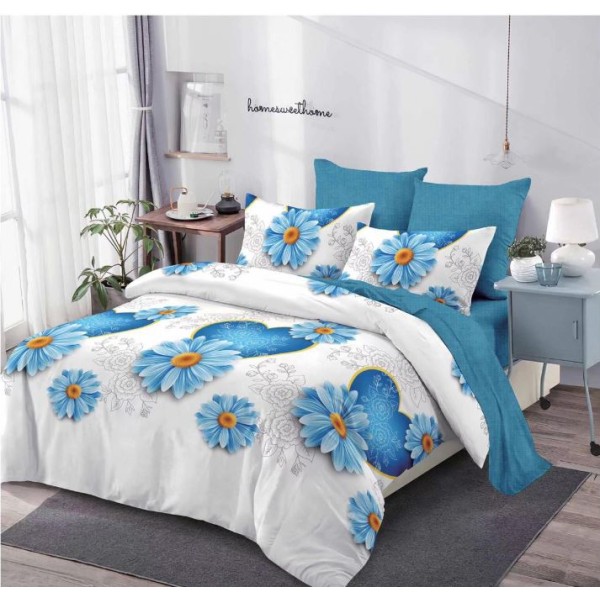 Lenjerie de pat FINET pentru 2 persoane, 6 piese, 230cm x 250cm, C-803