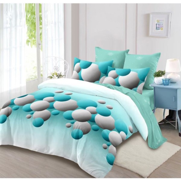 Lenjerie de pat FINET pentru 2 persoane, 6 piese, 230cm x 250cm, C-707