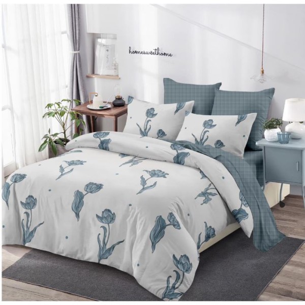 Lenjerie de pat FINET pentru 2 persoane, 6 piese, 230cm x 250cm, C-811 Lenjerie de pat FINET pentru 2 persoane, 6 piese, 230cm x 250cm, C-811