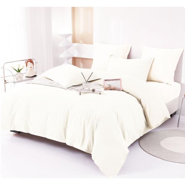 Lenjerie Pat Dublu din Finet 6 Piese, Uni, Bicolor, 230x250cm, E-8 Lenjerie Pat Dublu din Finet 6 Piese, Uni, Bicolor, 230x250cm, E-8