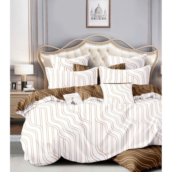 Lenjerie de pat, Imprimeu Exotic, 4 Piese, 2 persoane, 230x250cm, 100% Bumbac, BM-23 Lenjerie de pat, Imprimeu Exotic, 4 Piese, 2 persoane, 230x250cm, 100% Bumbac, BM-23