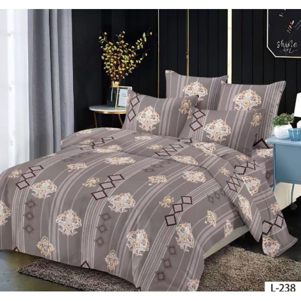 Lenjerie de pat FINET pentru 1 persoana, 4 piese ,160x210 cm , LL-238