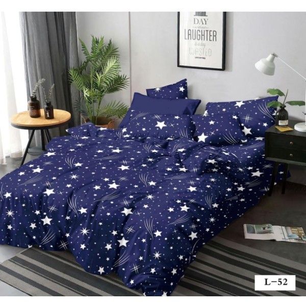 Lenjerie de pat FINET pentru 1 persoana, 4 piese ,160x210 cm , LL-52