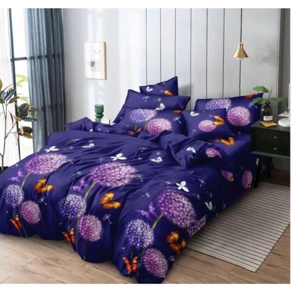 Lenjerie de pat FINET pentru 1 persoana, 4 piese ,160x210 cm ,CY-5202