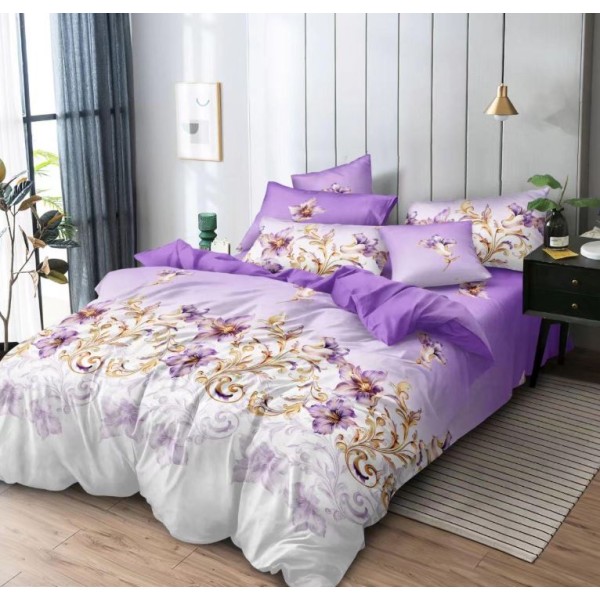 Lenjerie de pat FINET pentru 1 persoana, 4 piese ,160x210 cm ,CY-5203