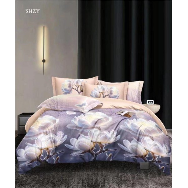 Lenjerie de pat FINET pentru 1 persoana, 4 piese ,160x210 cm ,CY-5204