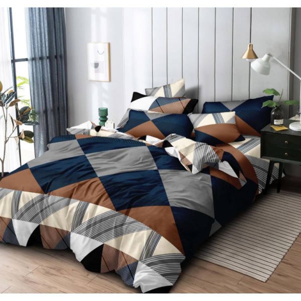 Lenjerie de pat FINET pentru 1 persoana, 4 piese ,160x210 cm ,CY-5206