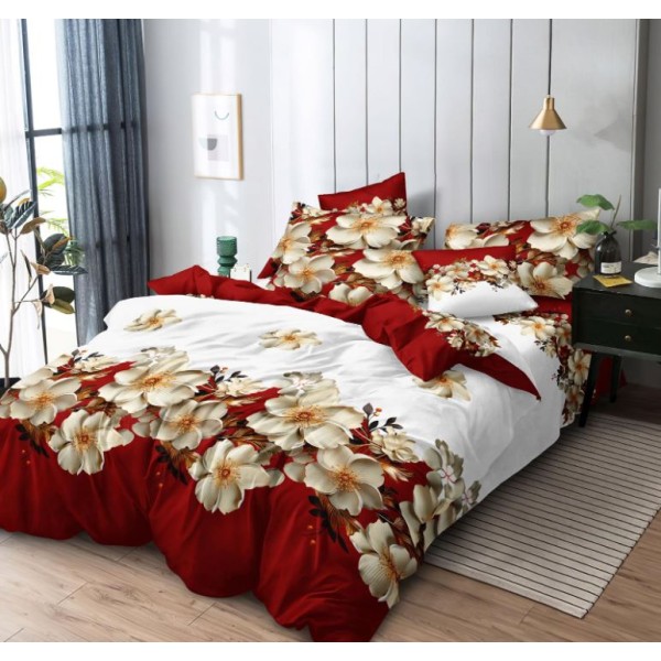 Lenjerie de pat FINET pentru 1 persoana, 4 piese ,160x210 cm ,CY-5209