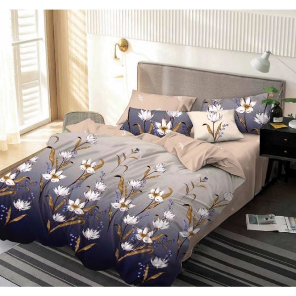 Lenjerie de pat dublu,2 persoane, 6 piese, Finet, 220x230cm, SKY-11 Lenjerie de pat dublu,2 persoane, 6 piese, Finet, 220x230cm, SKY-11