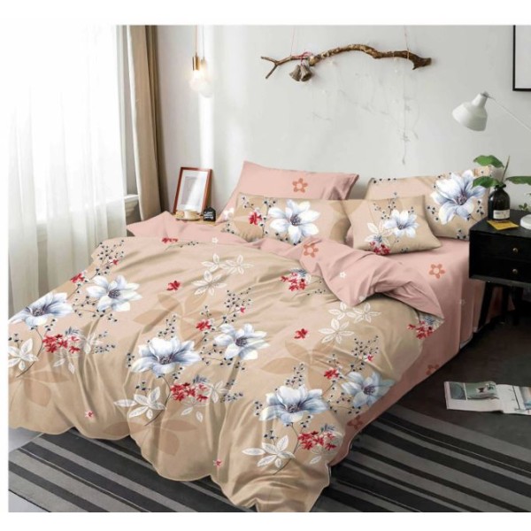 Lenjerie de pat dublu,2 persoane, 6 piese, Finet, 220x230cm, SKY-46 Lenjerie de pat dublu,2 persoane, 6 piese, Finet, 220x230cm, SKY-46