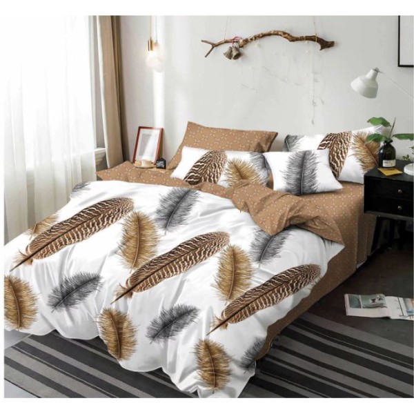 Lenjerie de pat dublu,2 persoane, 6 piese, Finet, 220x230cm, SKY-50 Lenjerie de pat dublu,2 persoane, 6 piese, Finet, 220x230cm, SKY-50