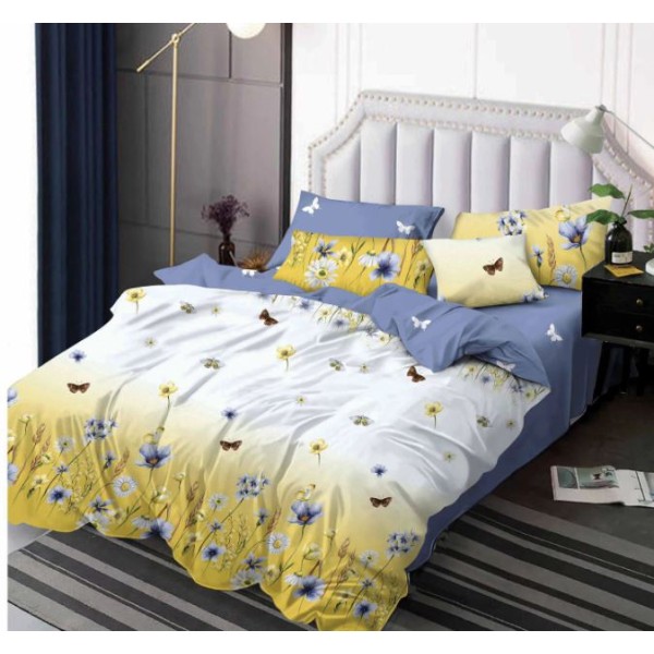 Lenjerie de pat dublu,2 persoane, 6 piese, Finet, 220x230cm, SKY-56 Lenjerie de pat dublu,2 persoane, 6 piese, Finet, 220x230cm, SKY-56
