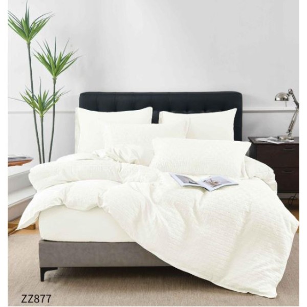 Lenjerie de Pat Dublu din Bumbac Tricotat - Set Premium 4 Piese cu Cearșaf Elastic și Imprimeu Satinat, Cearceaf de pat cu Elastic 180 x 200 cm, Cearceaf pilota 200 x 230 cm, 2 fete de perna 50 x 70 cm,ZZ877