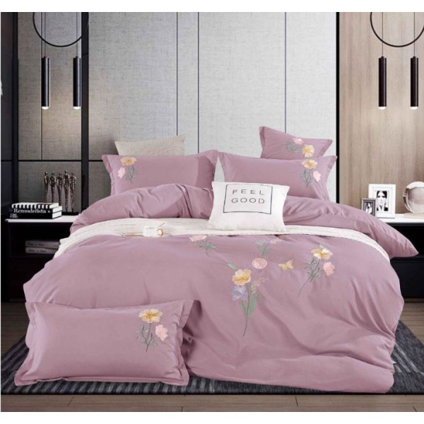 Set Lenjerie Eleganta din Bumbac, Brodat , pentru pat dublu, 4 piese: Cearceaf de pat cu elastic 180 x 200 cm, Cearceaf pilota 200 x 230 cm, 2 fete de perna 55 x 80 cm, XH012 Set Lenjerie Eleganta din Bumbac, Brodat , pentru pat dublu, 4 piese: Cearceaf de pat cu elastic 180 x 200 cm, Cearceaf pilota 200 x 230 cm, 2 fete de perna 55 x 80 cm, XH012