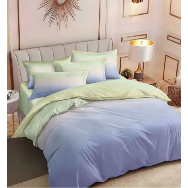 Lenjerie Din Bumbac Tip Finet 6 Piese Pentru Pat Dublu,Cearceaf de pat 240 x 250, R60-575